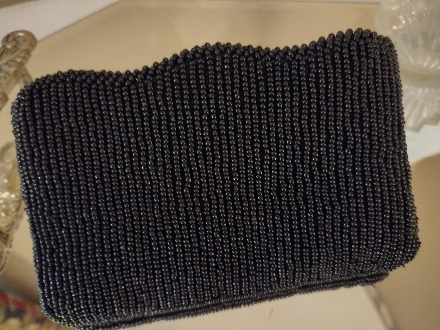 Black & Jewel Tone Beaded Coin Purse - Talbots (Retired)