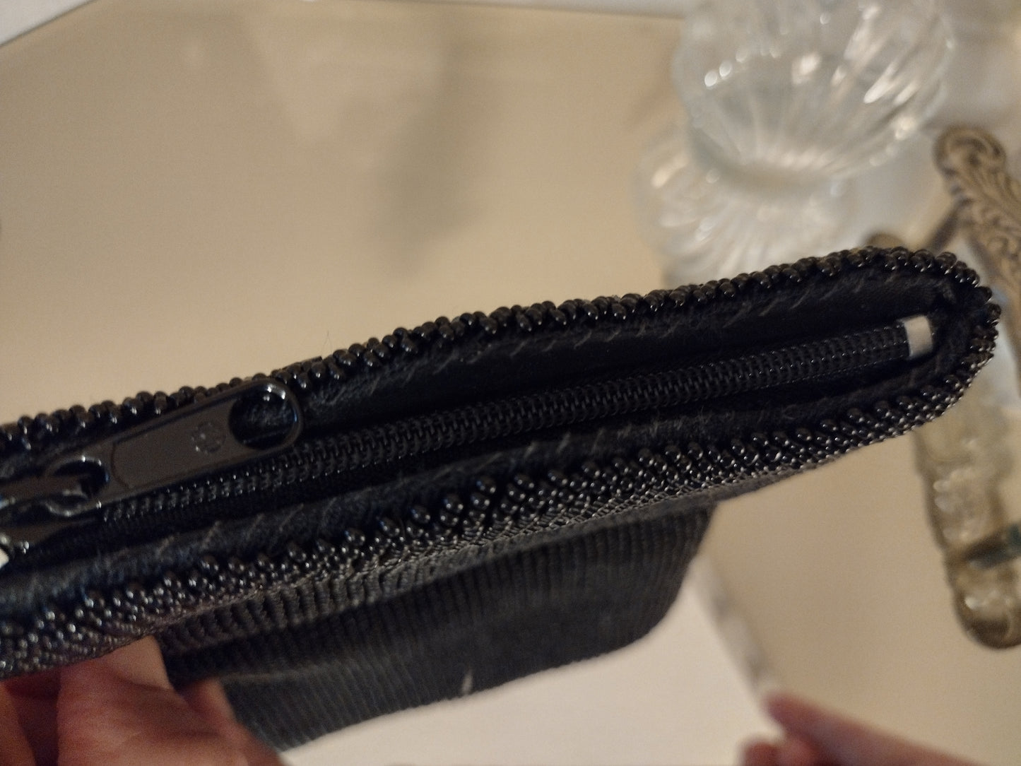 Black & Jewel Tone Beaded Coin Purse - Talbots (Retired)
