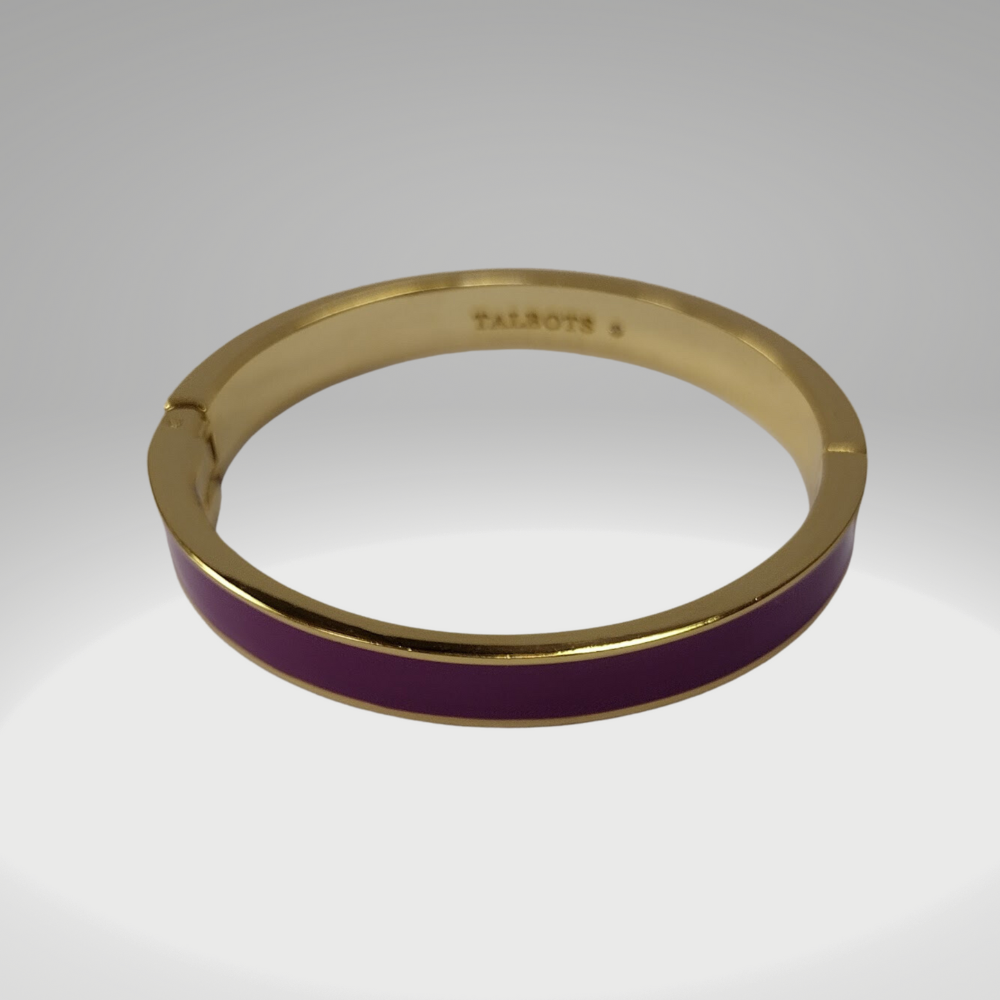 Lilac Enamel Bangle Bracelet with Magnetic Closure - Talbots